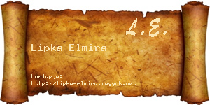 Lipka Elmira névjegykártya